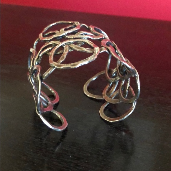 GAS Bijoux Olympie Silver Plated Cuff - Picture 3 of 5